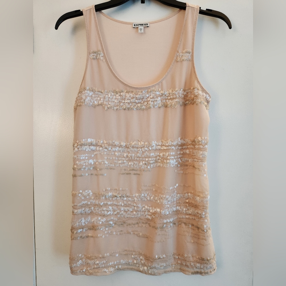 Express sequined top